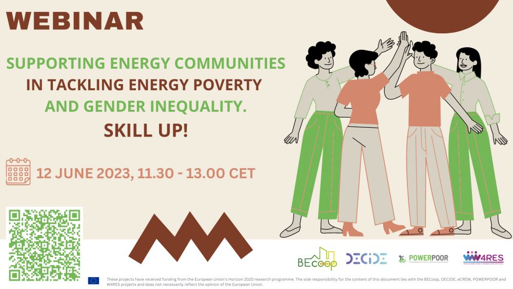 Supporting energy communities in tackling energy poverty and gender inequality: skill up!