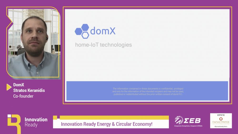 DOMX in the Innovation Ready Energy & Circular Economy workshop in Greece